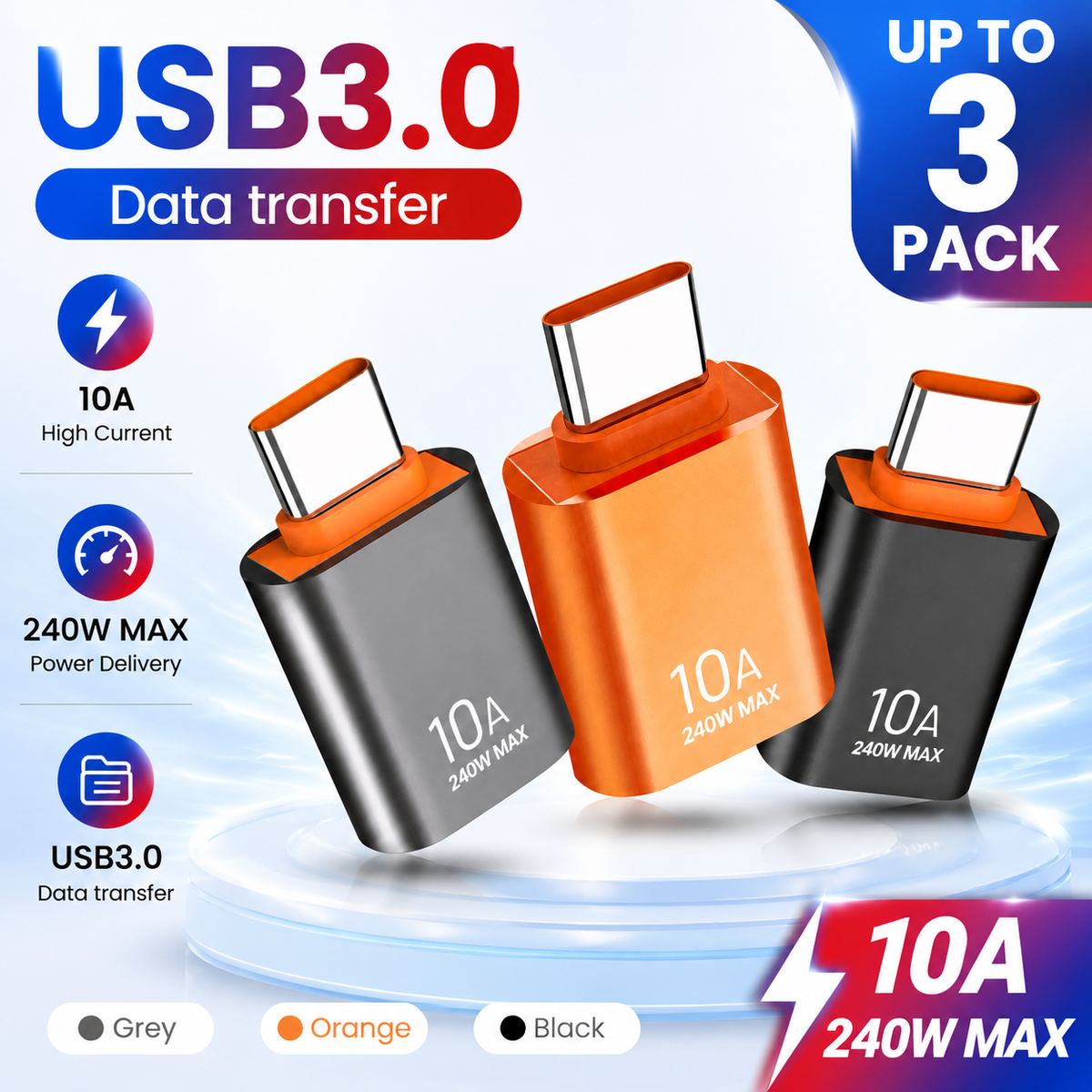 10A USB-C to USB-A OTG Adapter - image 1