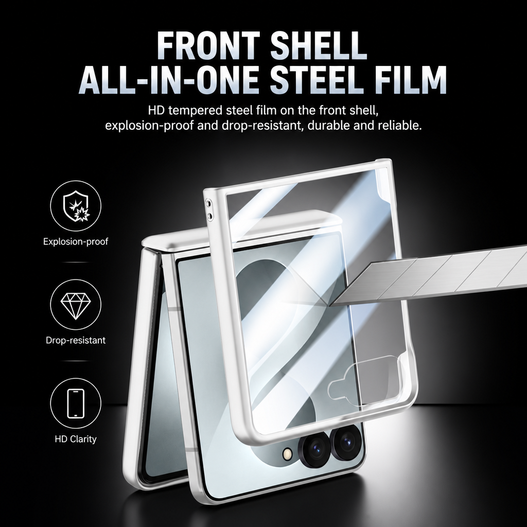 For Samsung Galaxy Z Flip 7 Magnetic Ring Stand Full Protection Case - image 2