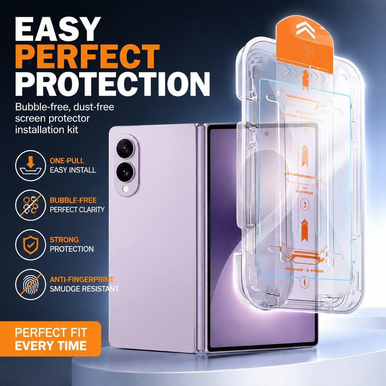 For Samsung Galaxy Z Fold 8 / Fold 8 Ultra Easy-Install Tempered Glass Screen Protector - image 1