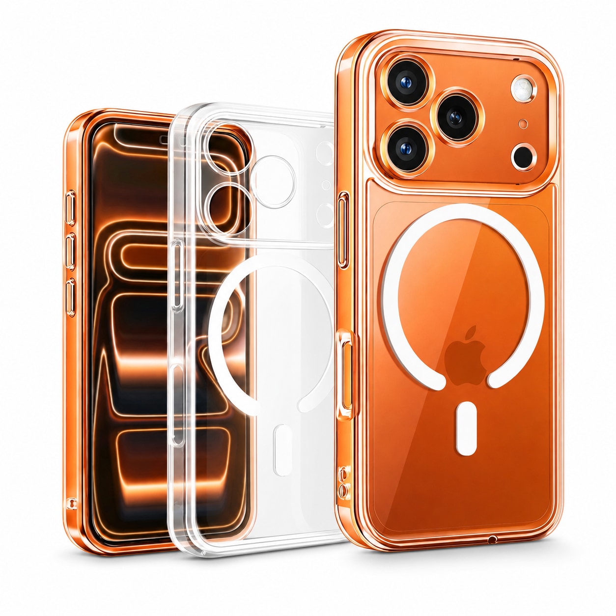 Clear Magnetic Shockproof Case for iPhone 14 Series - main image