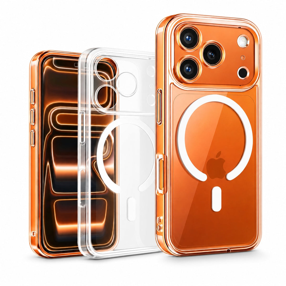 Clear Magnetic Shockproof Case for iPhone 15 Series - main image