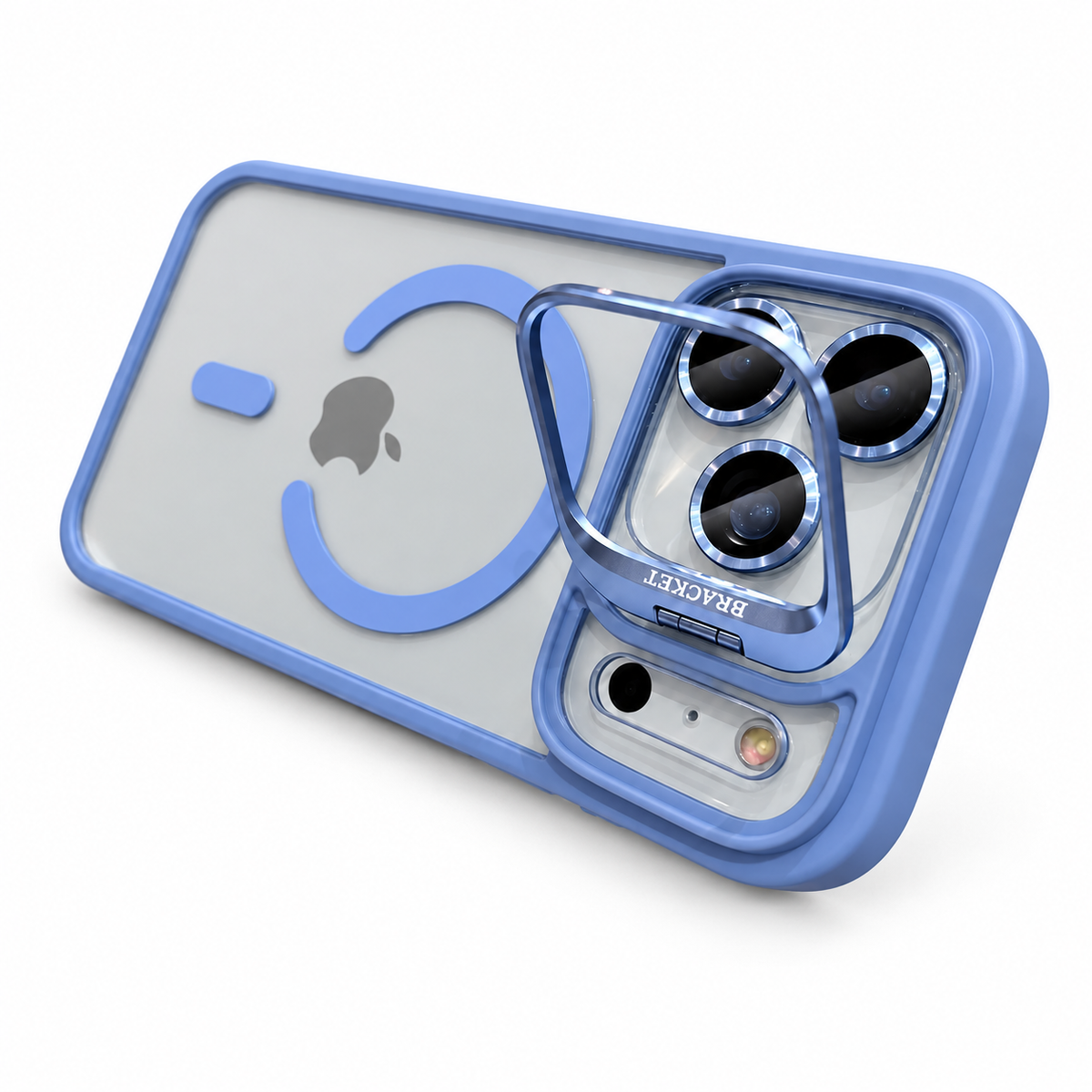 For iPhone 18 Pro Max Case, Compatible with MagSafe - Camera Frame Stand, Case Only, Light Blue