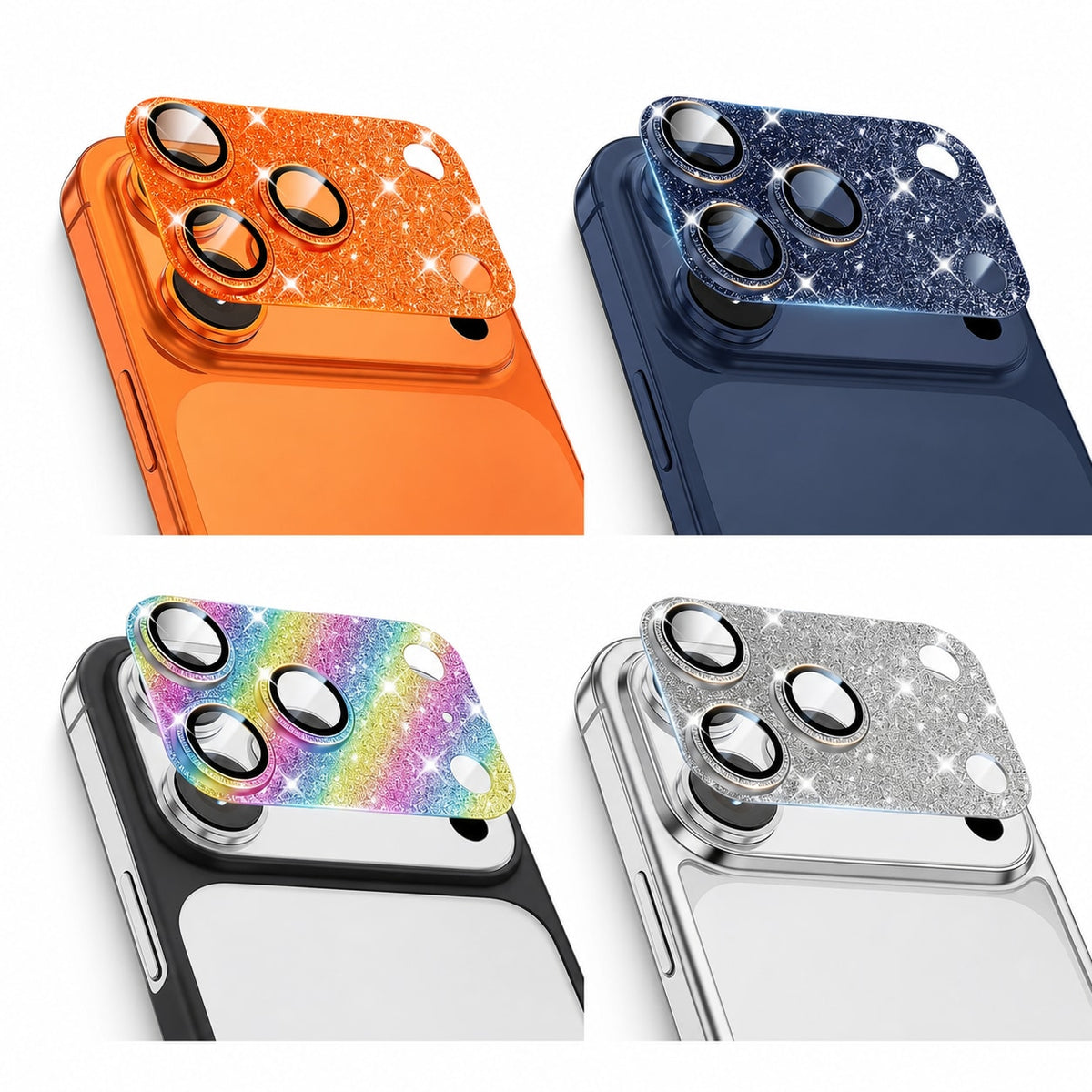 Glitter Diamond Camera Lens Protector for iPhone 16 Series - main image