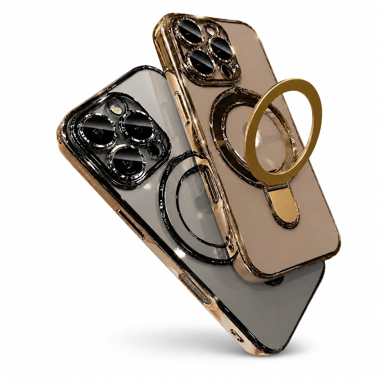 For iPhone 14 Series Magnetic MagSafe Ring Stand Shockproof Case - main image