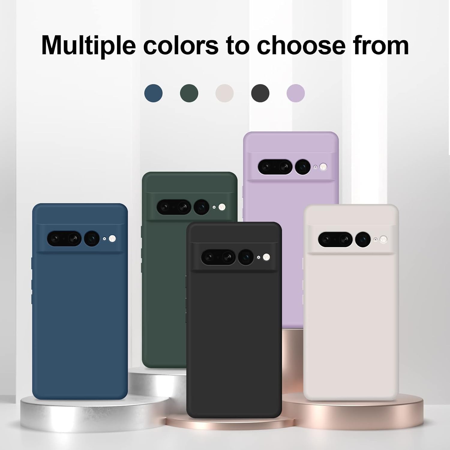 For Google Pixel 8 Pro Case Silicone Slim Soft Shcokproof Case Cover