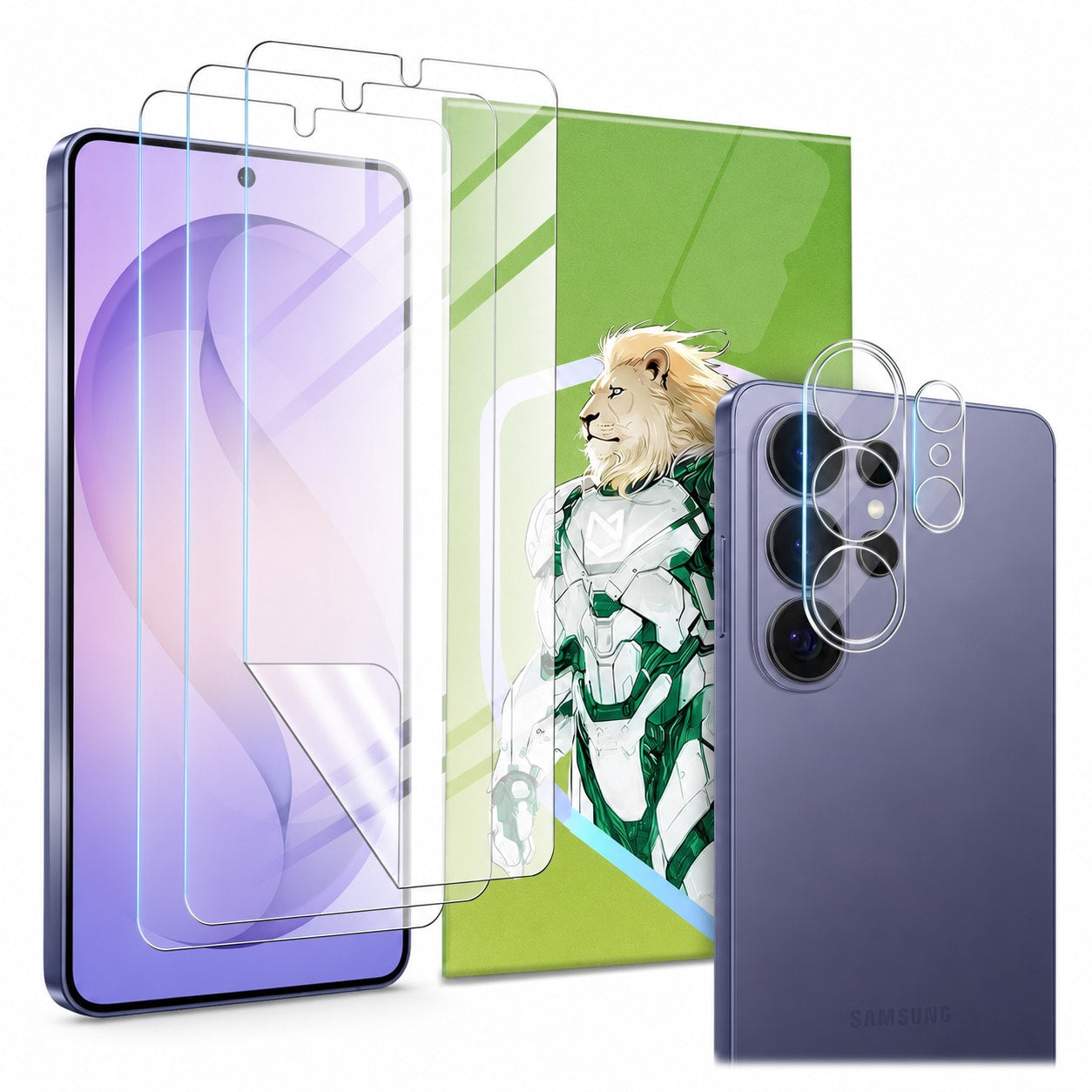 Hydrogel Screen Protector & Camera Lens Protector for Samsung Galaxy S25 Series - main image