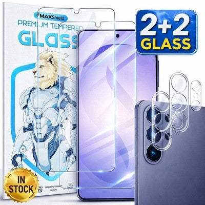 Tempered Glass Screen Protector & Camera Lens Protector for Samsung Galaxy S25 Series - image 2