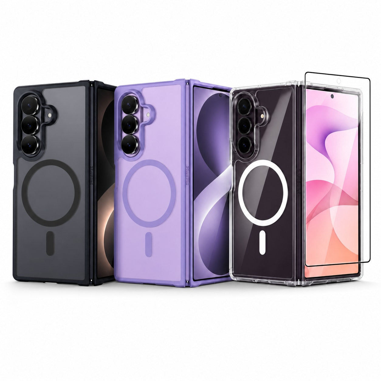 Magnetic Matte Clear Heavy-Duty Case for Samsung Galaxy Z Fold 8 & Z Fold 8 Ultra - main image