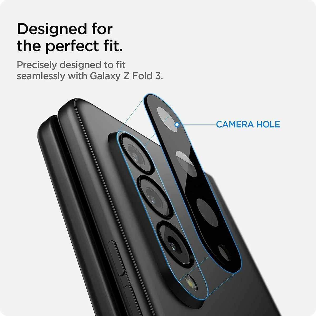 2X For Galaxy Z Fold 3 5G Z Flip 3 Camera Lens Tempered Glass Screen Protector