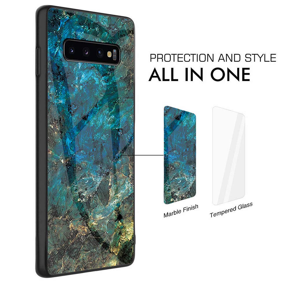 Samsung Galaxy S10 Case Glass Heavy Duty Shockproof Slim Cover
