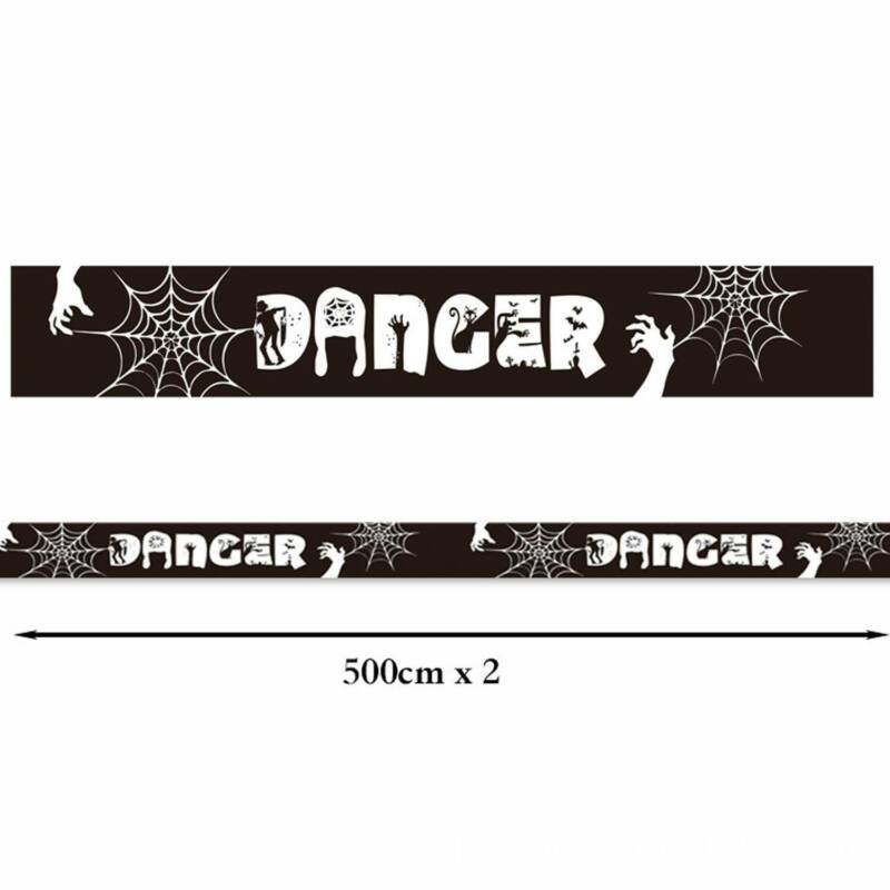 Halloween Fright Warning Tape Decorations Outdoor Home Party Indoor Caution