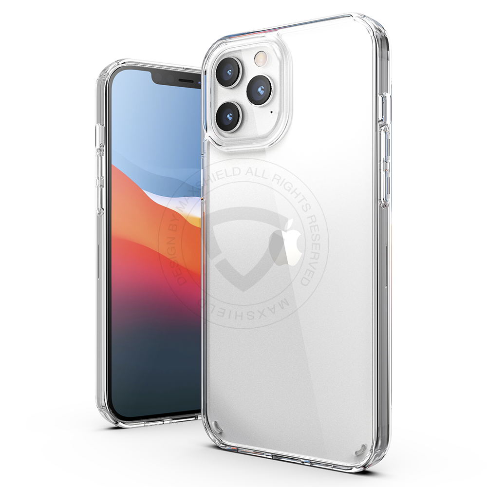 MAXSHIELD For iPhone 12 Pro Max 6.7 Inch Case Heavy Duty Shockproof Clear Slim Cover+Free Screen Protector