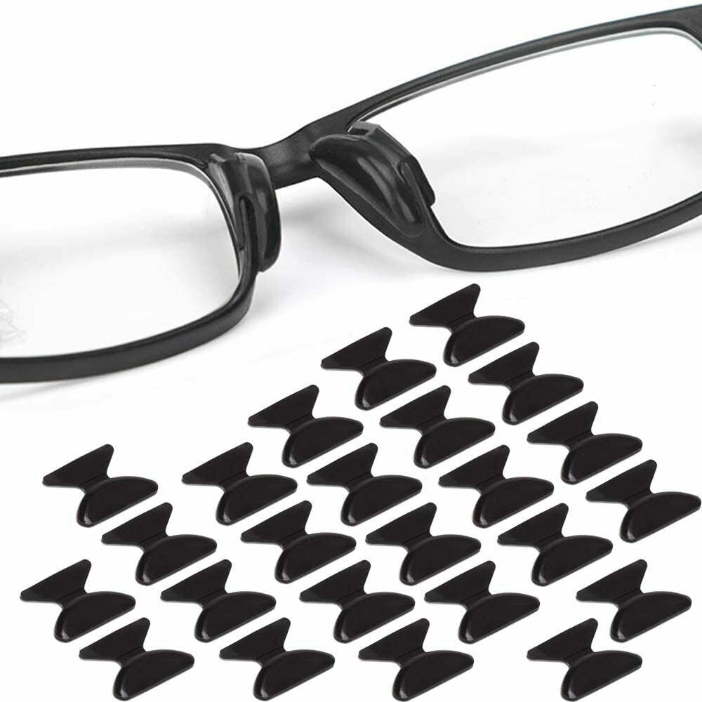 10/20 Pair Silicone Anti-Slip Stick On Nose Pads For Eyeglass Sunglasses Glasses