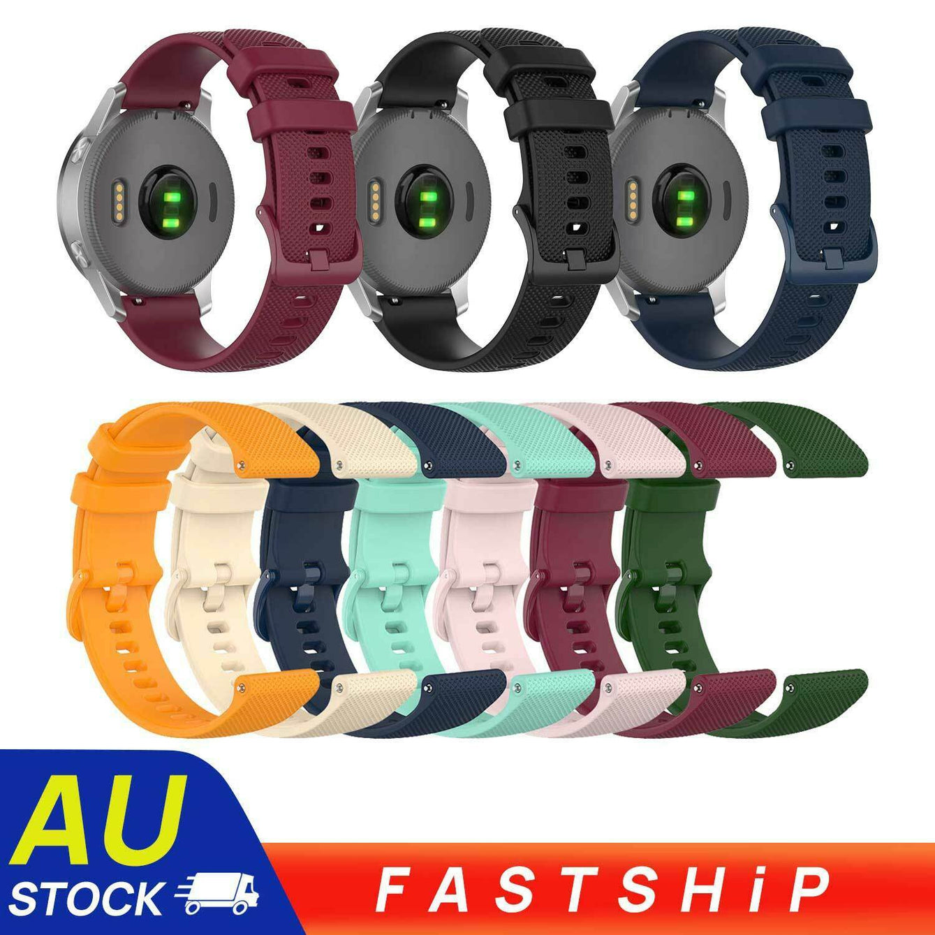 For Garmin Venu 2 Plus SQ Vivoactive 3 Forerunner 245 645 Replacement Band Strap
