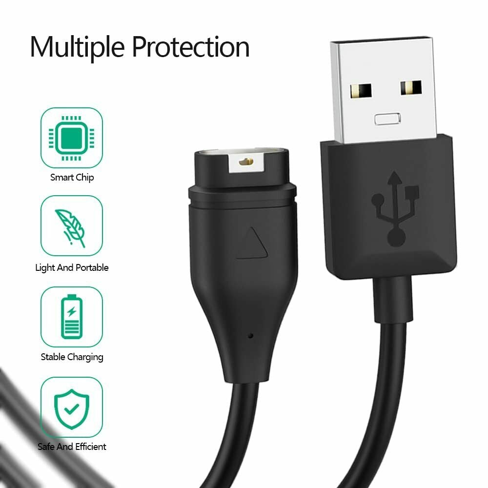 USB Charger Cable For Garmin Fenix 6 6X 5XPro Vivoactive 4 4s Forerunner 945 935