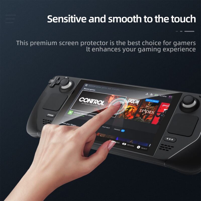 MAXSHIELD For Valve Steam Deck 2022&2021 Tempered Glass Screen Protector AU