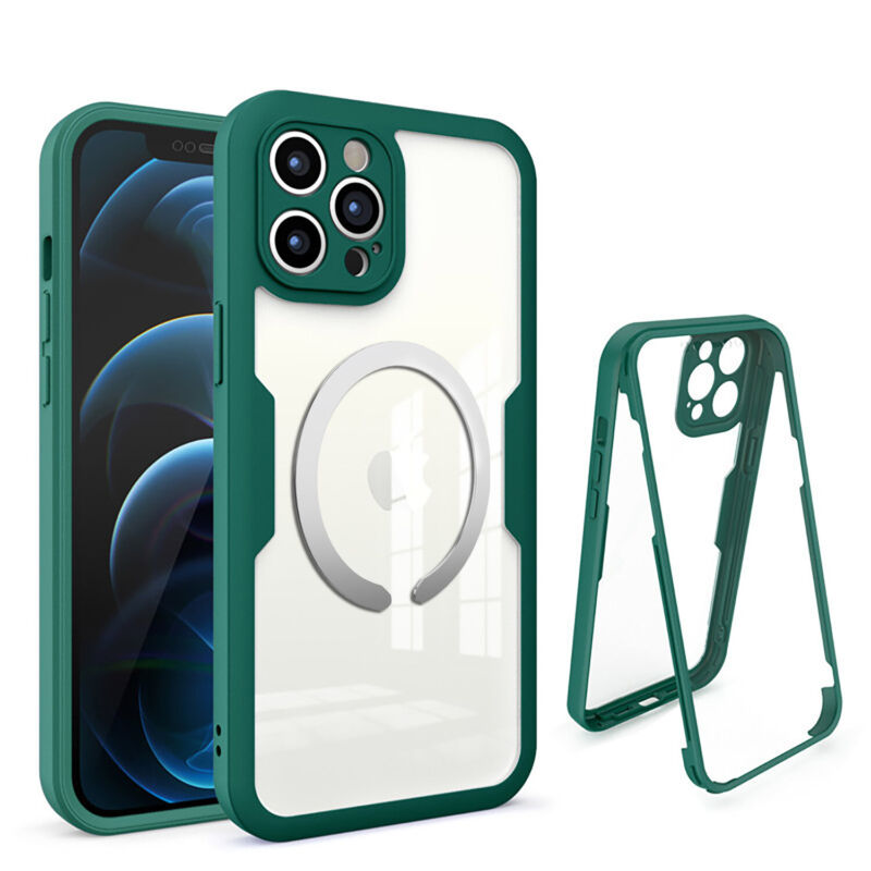 For iPhone 14 13 12 11 Pro Max Shockproof Rugged 360 Full Body Clear Case Cover