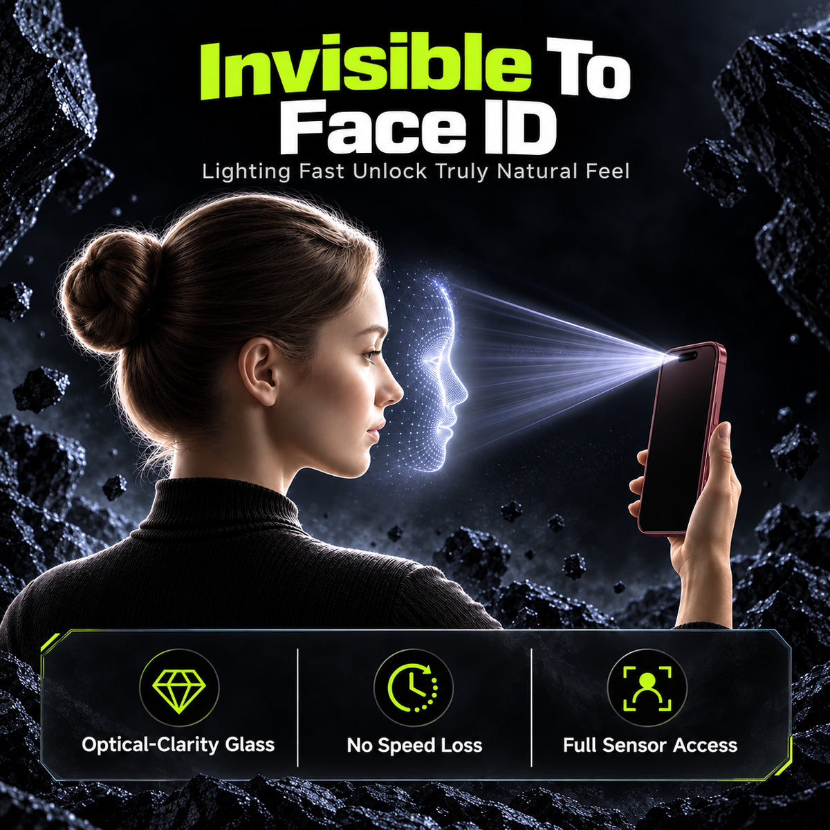 2-Pack Easy-Install Privacy Screen Protector for iPhone 18 Pro Max