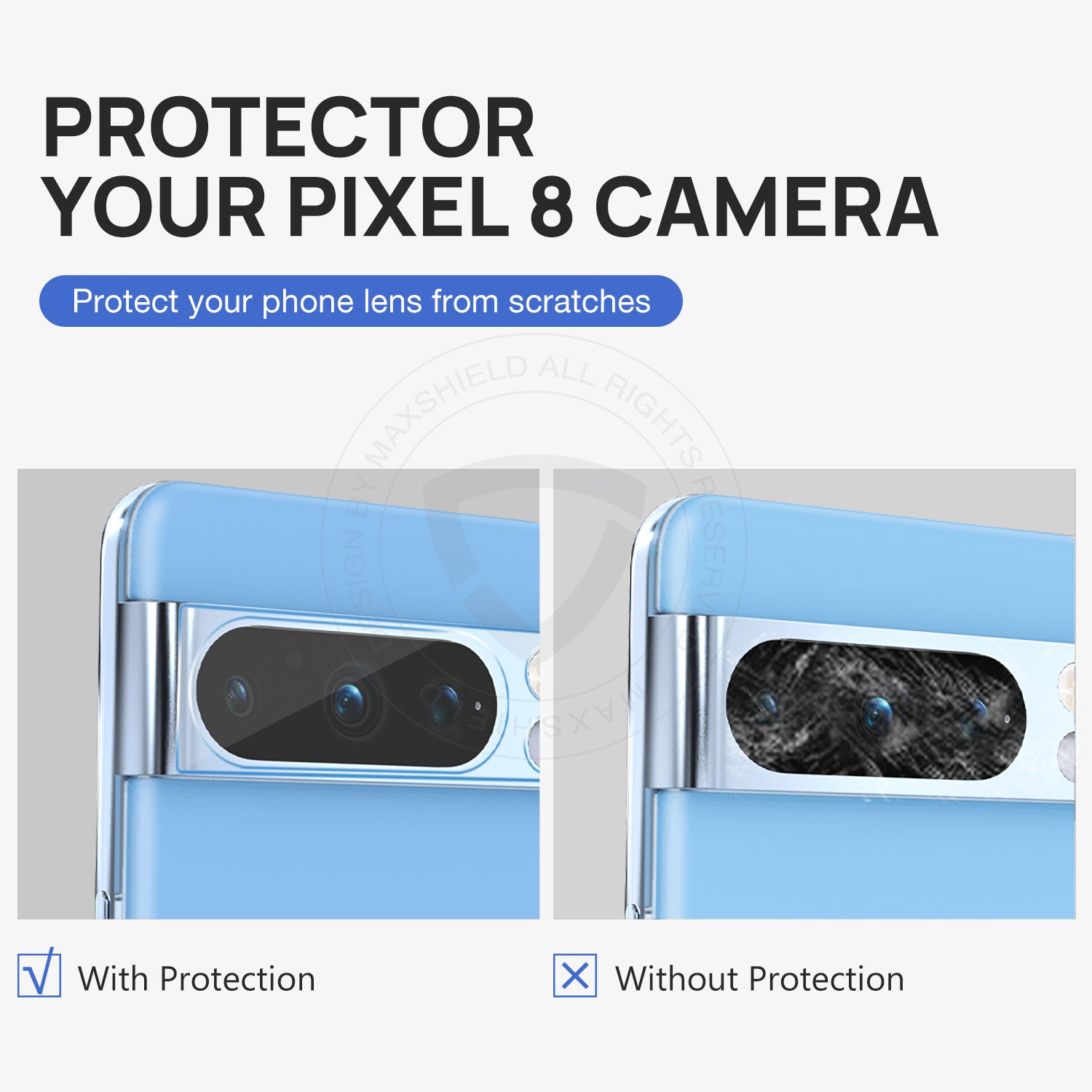 All-In-One Tempered Glass Pixel 8 / 8 Pro Camera Protector