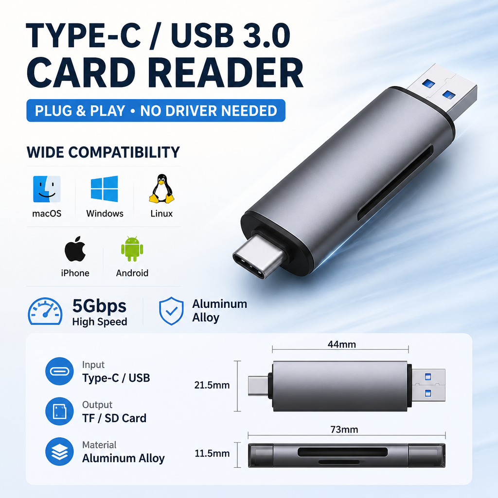 4-in-1 USB-C Card Reader - image 3