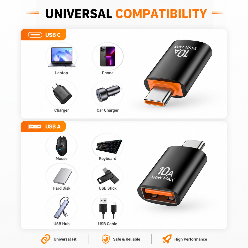 10A USB-C to USB-A OTG Adapter - image 2