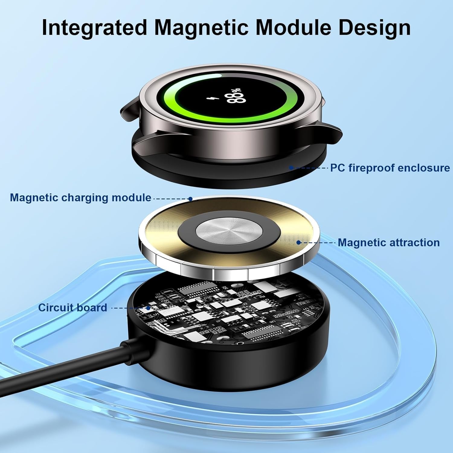 Magnetic USB-C Charger Cable for Samsung Galaxy Watch - image 5