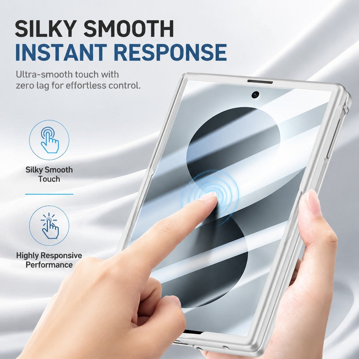 For Samsung Galaxy Z Flip 8 Clear Magnetic Ring Kickstand Shockproof Case - image 7