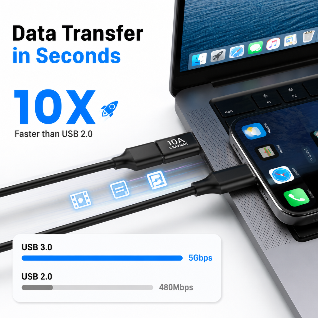 10A USB-C to USB-A OTG Adapter - image 5