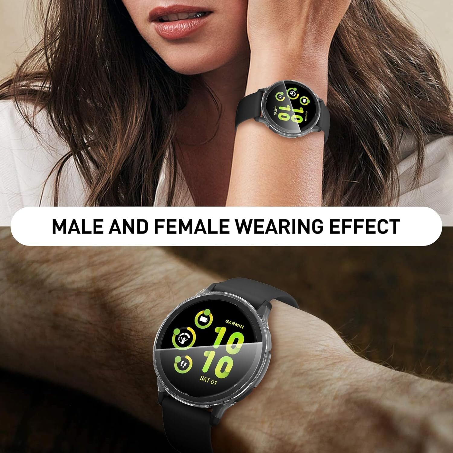 Full Glass Case Screen Protector for Garmin Venu and Vivoactive - image 7