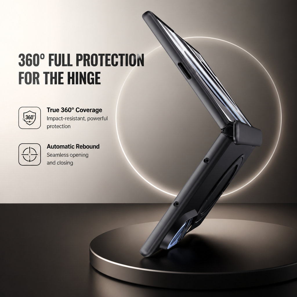 For Samsung Galaxy Z Fold 8 / Fold 8 Ultra Clear Magnetic Ring Kickstand Shockproof Case - image 4