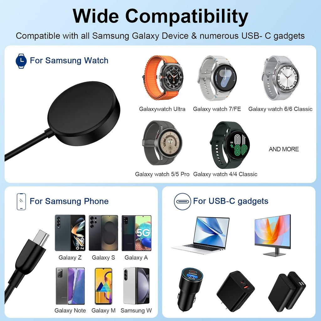 Magnetic USB-C Charger Cable for Samsung Galaxy Watch - image 2