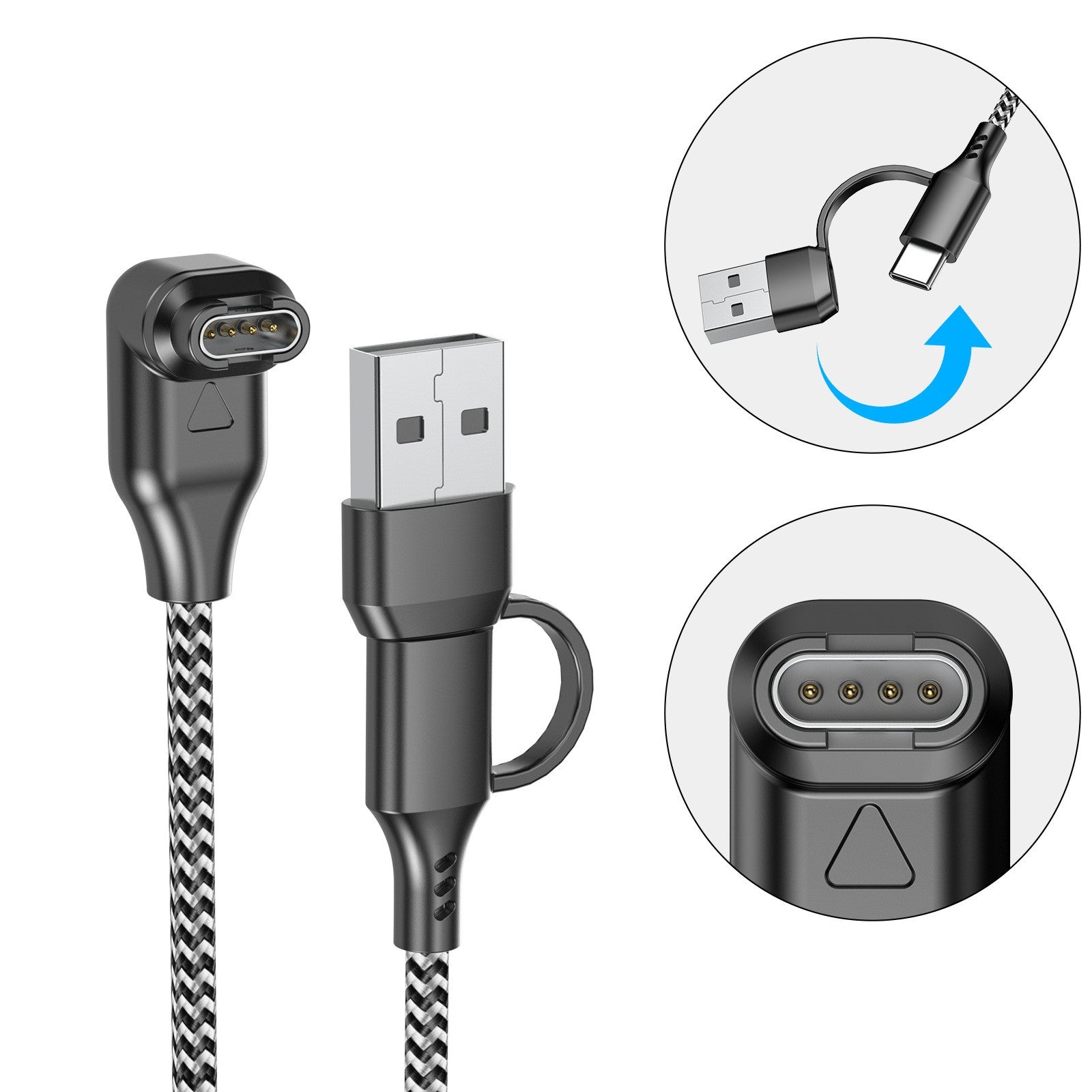 USB-A and USB-C Charger Cable for Garmin Watches - image 3