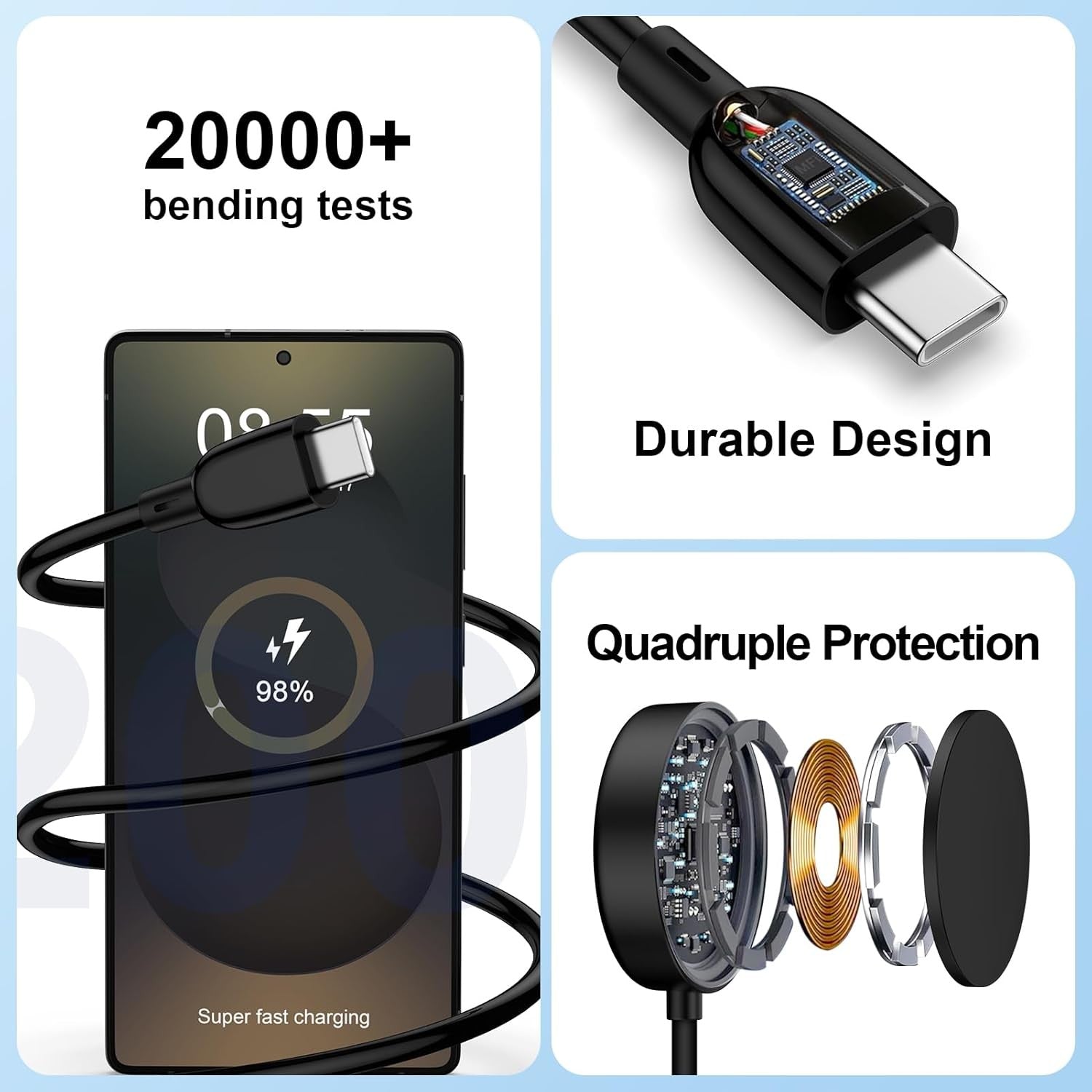 Magnetic USB-C Charger Cable for Samsung Galaxy Watch - image 6