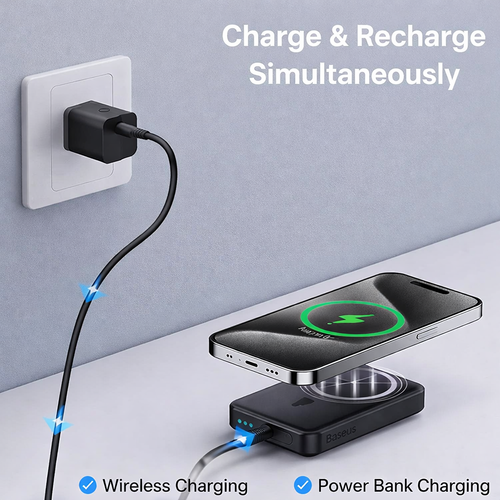 5000mAh Magnetic Power Bank with Stand - image 7