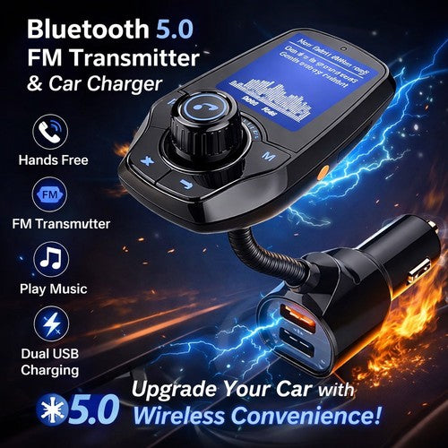 Bluetooth FM Transmitter & Car Charger - image 1