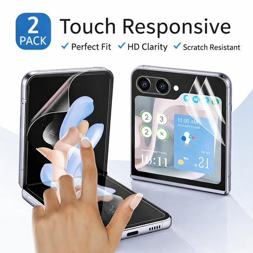 Clear 360° Protective Case & Screen Protector Set for Samsung Galaxy Z Flip 8 - image 8