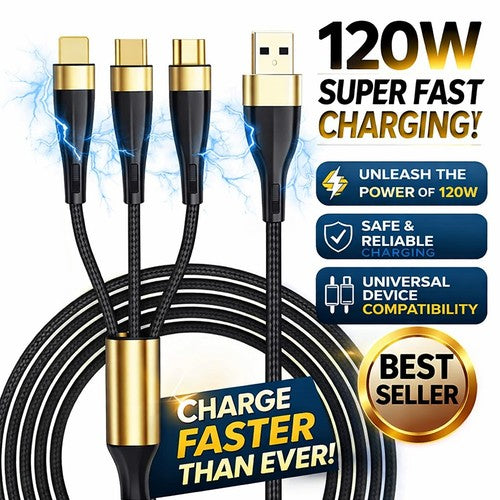120W 3-in-1 Multi Charging Cable – 2M - image 1