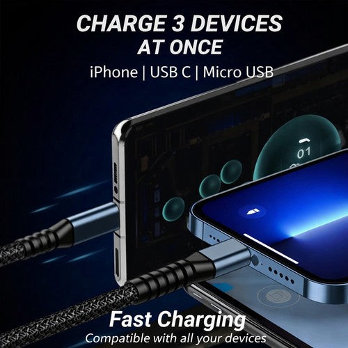 120W 3-in-1 Multi Charging Cable – 2M - image 4