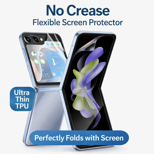 Clear 360° Protective Case & Screen Protector Set for Samsung Galaxy Z Flip 8 - image 7
