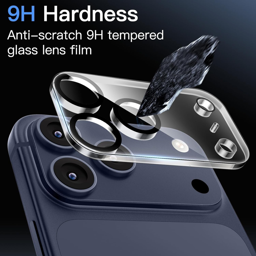 MAXSHIELD 2 Pack Clear Tempered Glass Camera Lens Protectors for Apple iPhone 18 Pro Max 6.9-inch
