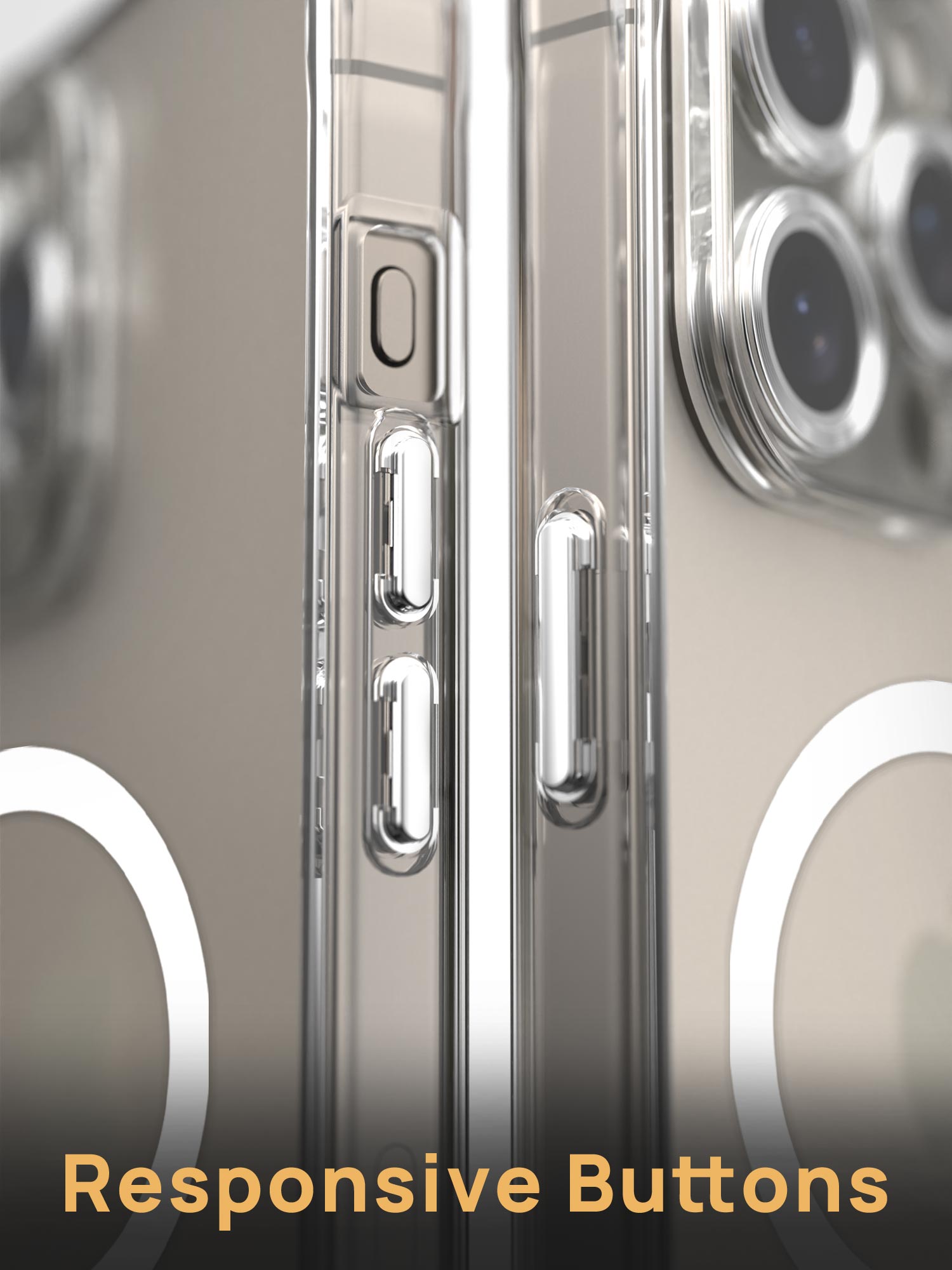 MagSafe Military Grade Protection Crystal Clear iPhone 15 Series Case