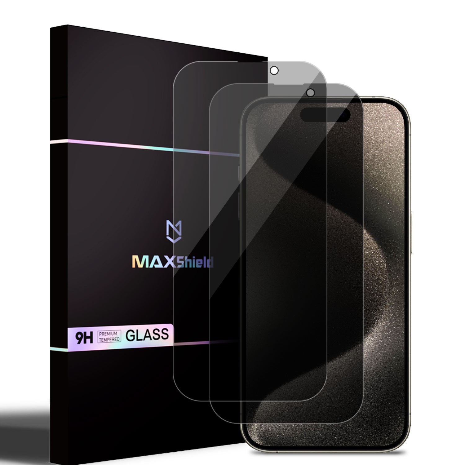 MaxShield® 【2 Pack】 iPhone 15 Series Privacy Anti-spy Glass Screen Protector