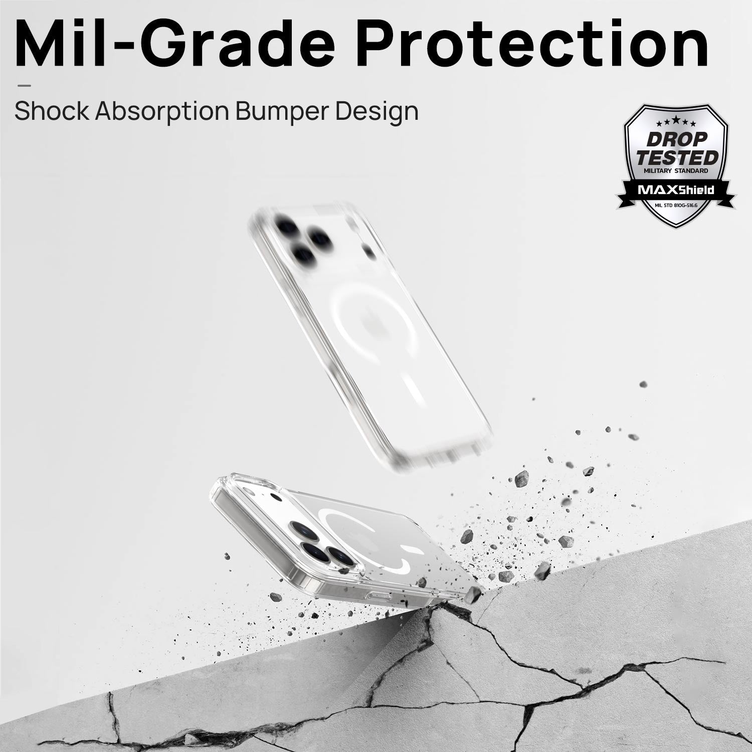 For iPhone 17 Pro Max Air Case Clear Magsafe Shockproof Magnetic Cover