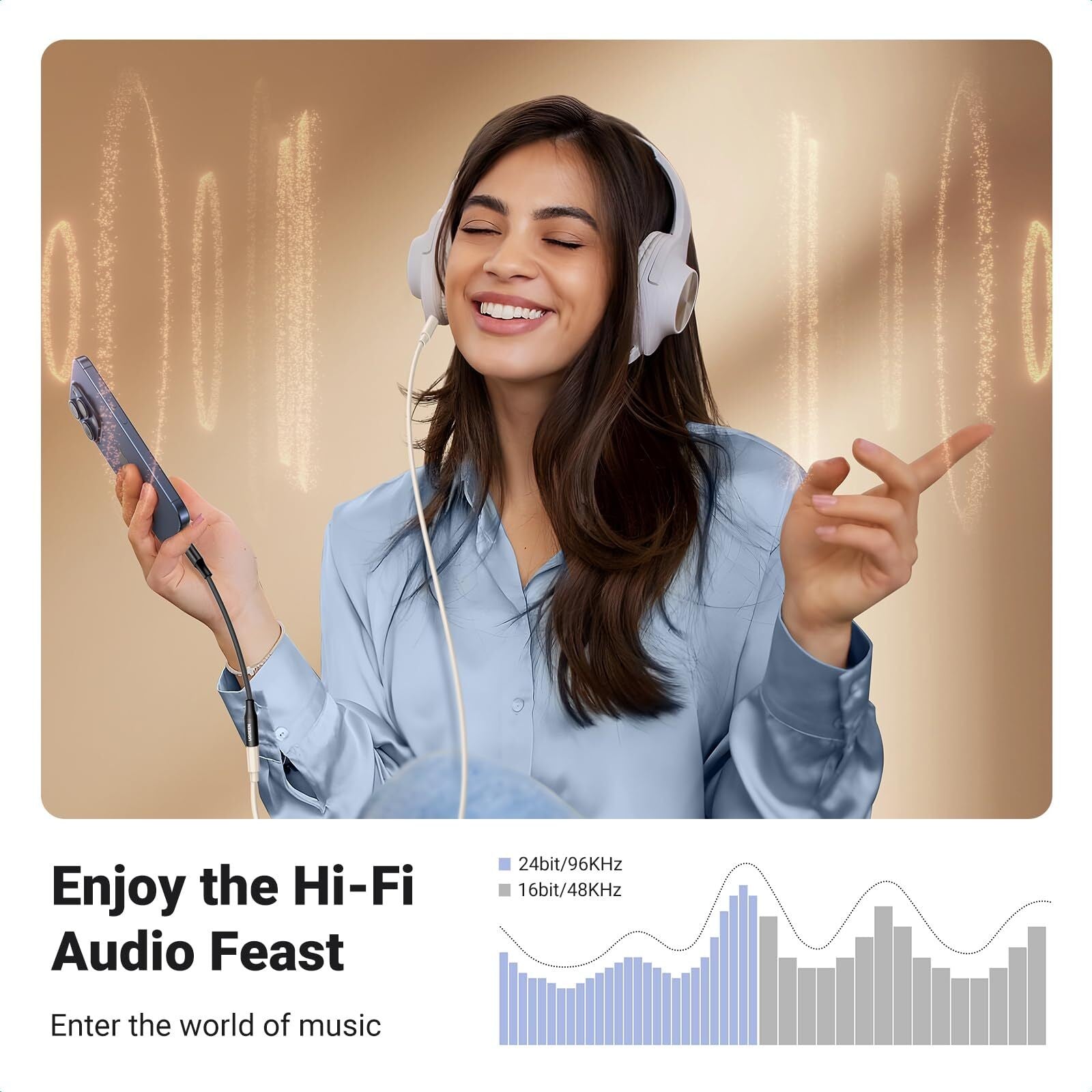 USB-C to 3.5mm Braided Audio Adapter - image 6
