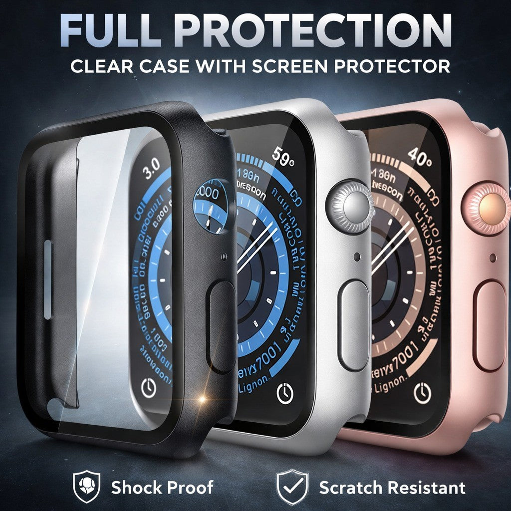 Glass Case Screen Protector for Apple Watch - image 1