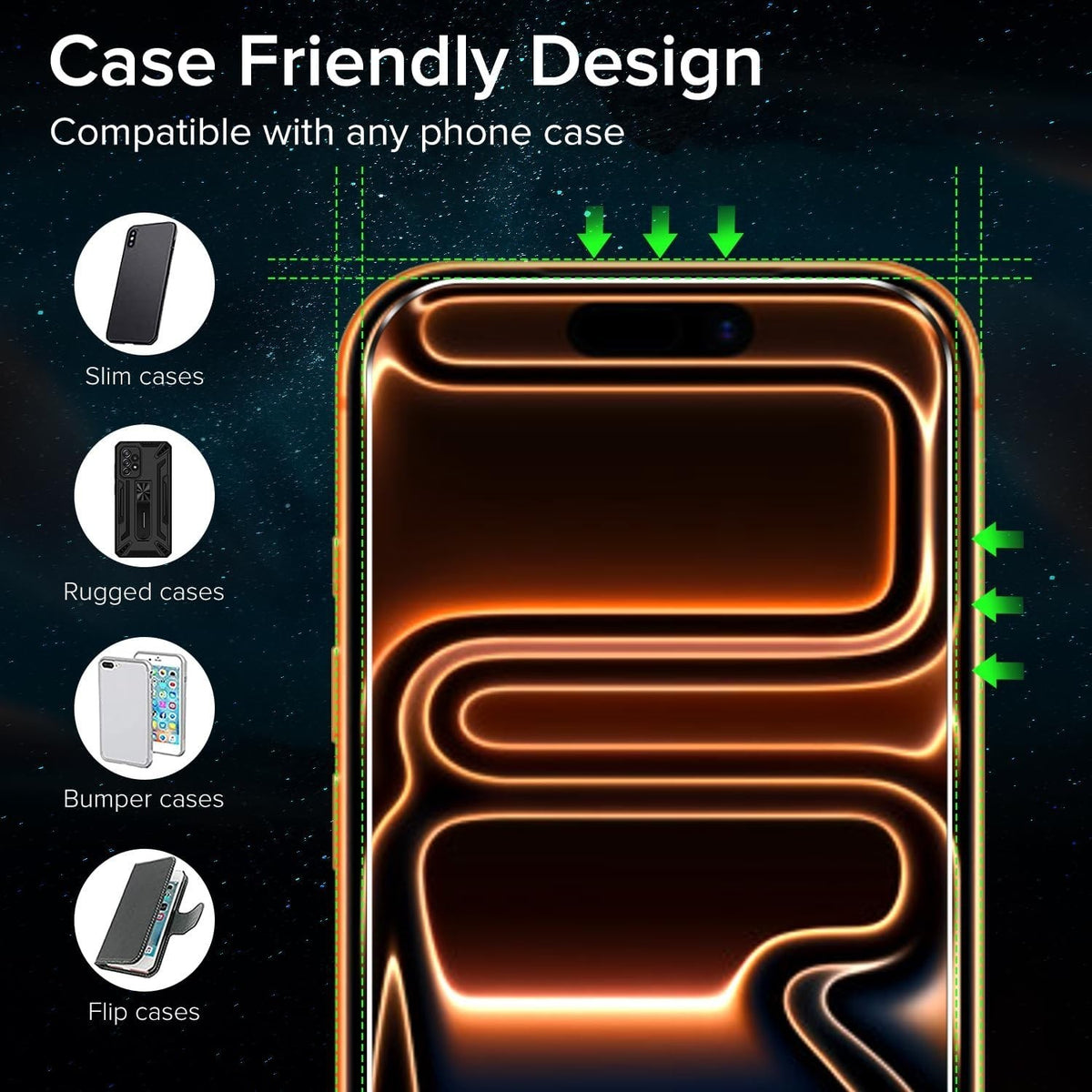 2-Pack MAXSHIELD Tempered Glass Screen Protector for iPhone 18 Pro / Pro Max