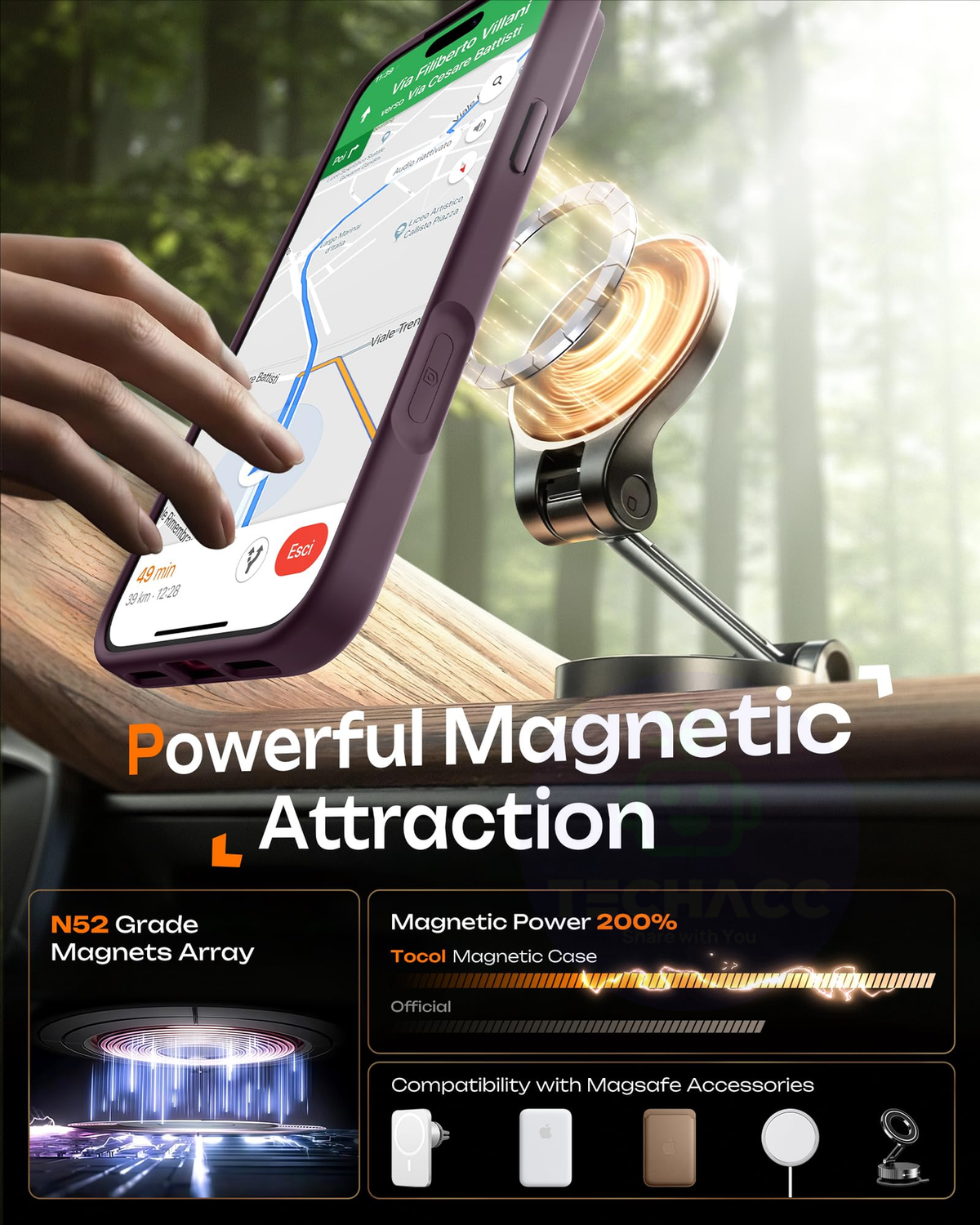 For iPhone 18 Pro Max Case, Compatible with MagSafe - Frosted Back and Raised Camera Frame, Case Only, Black