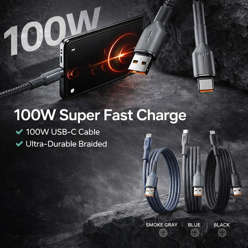 100W Multi-Connector Fast Charging Cable - image 3