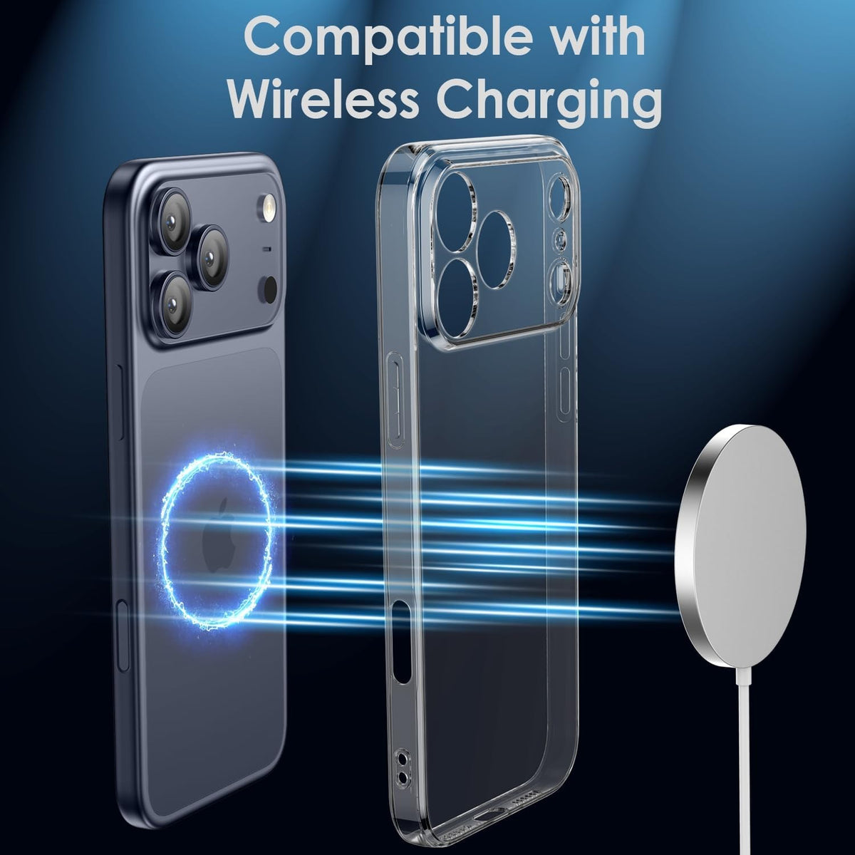 For iPhone 18 Pro Max Case, Compatible with MagSafe - Raised Camera Protection, Case Only, Clear