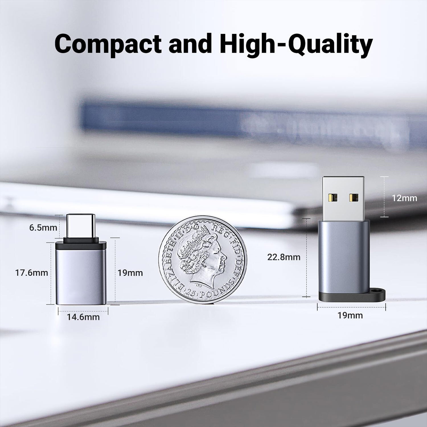 USB 3.2 to USB-C OTG Adapter – 2 Pack - image 8